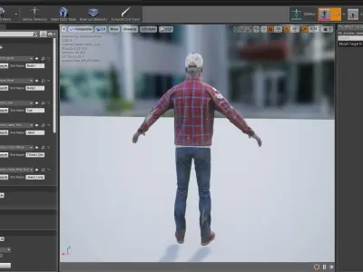 Zombie in Jacket Low-poly 3D model