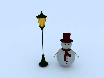 Snowman 3D model buy