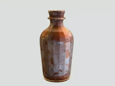Antique metal vase 3D Game Ready Model 3D model