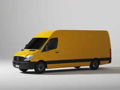 Mercedes Benz Sprinter delivery van 3D model
