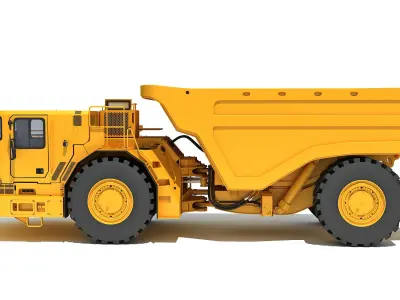 Underground Articulated Mining Truck 3D model