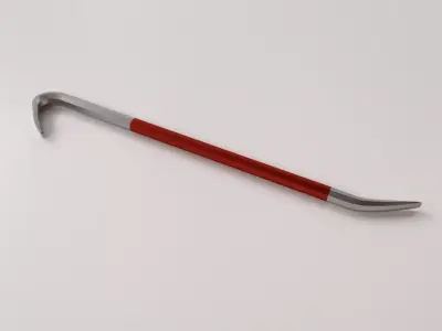 Crowbar cane with handle 3D model