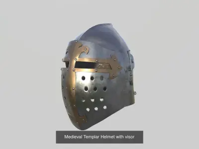Medieval Helmets collection 3D Model Pack