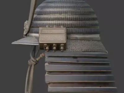 Ancient Samurai Kabuto 3D Model Low-poly 3D model