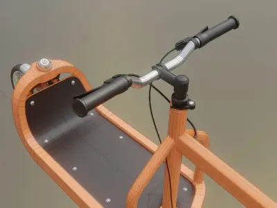 Cargo Bike Simple Version Low-poly 3D model