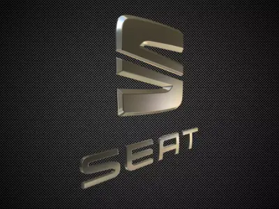 seat logo 3D model