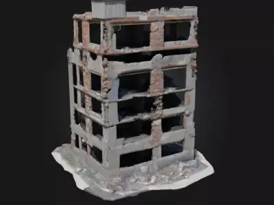 Collapse  Frozen Moment of Destruction 3D model