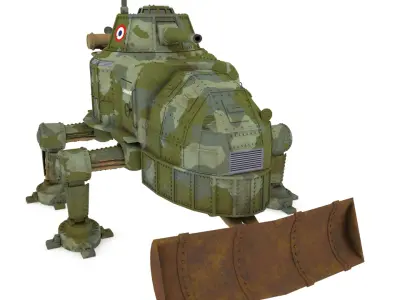 Dieselpunk Tank 3D model