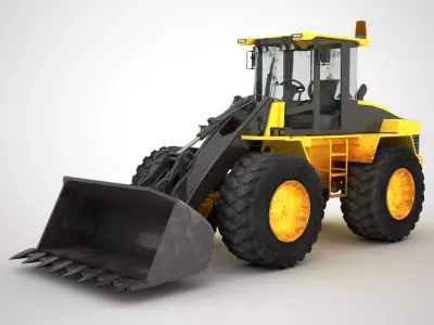 Wheel Loader 4K 3D model