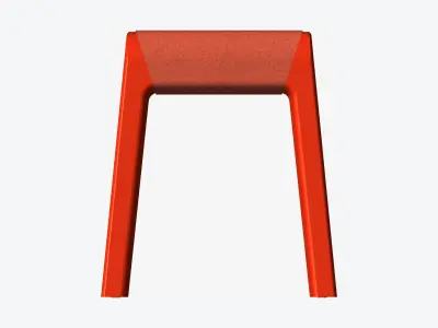 Stool - Worksmart - Cushion Low-poly 3D model
