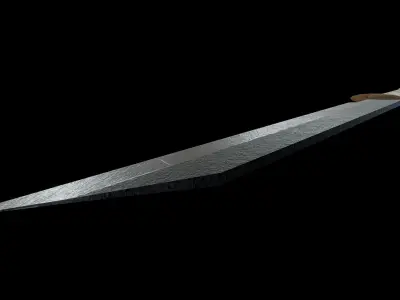 Viking Seax Low-poly 3D model