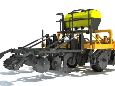 Farm Subsoiler 3D model