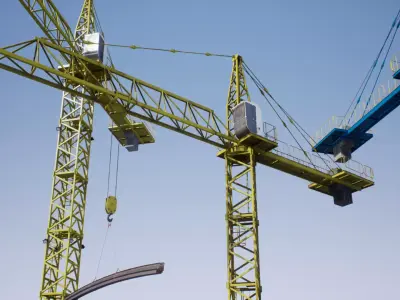 Modular Tower Crane  Low-poly 3D model