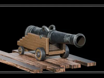shipGan Low-poly 3D model