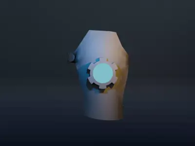 Si fi gloves 3d model blender Free low-poly 3D model