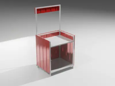 mini booth 3D model