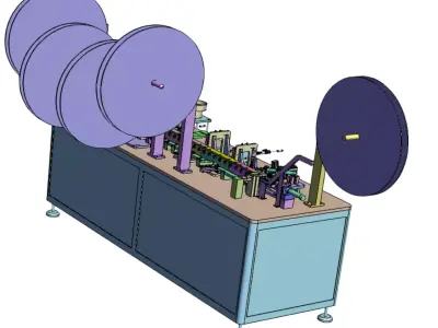 Automatic assembly machine 3D model purchase