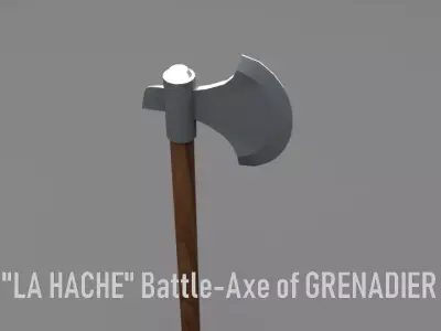 Battle -Axe of Grenadier  Low-poly 3D model