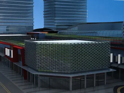 Shopping Mall 3 3D model purchase