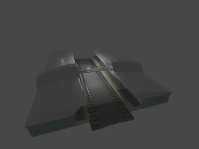 TrainStation - Estacao de Trem  3D model