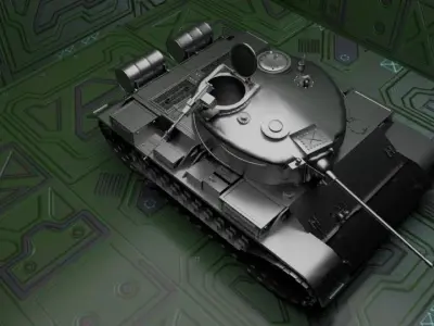 Tank T-55 3D model
