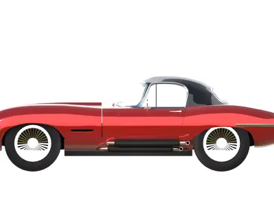 JAGUAR E TUNNED PRINTABLE Free 3D print model
