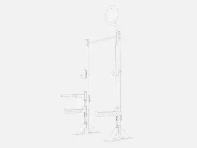 Helios Outdoor Rack Low-poly 3D model