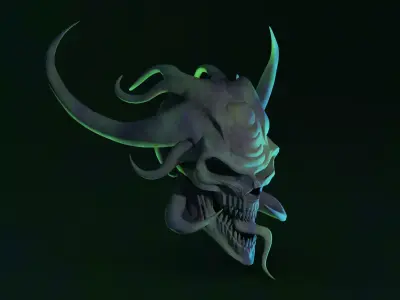 Skull demon 3D model