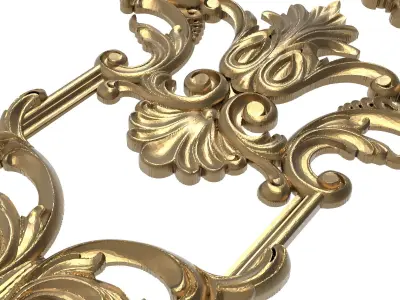  decorative pattern ready for 3D printing 3D model