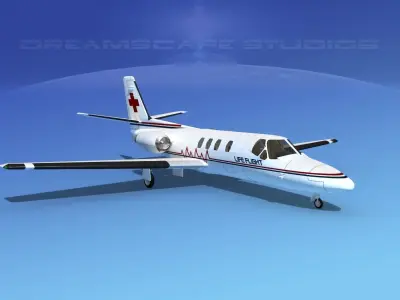 Cessna 500 Citation I V14 3D model
