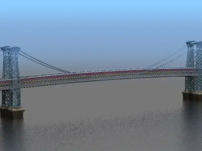 Williamsburg Bridge NYC 3D model
