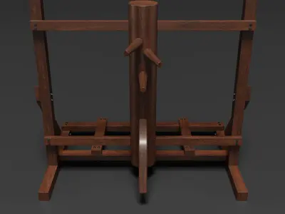 Wing Chun Wooden Dummy 3D model