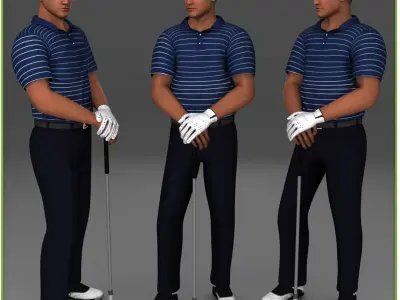  White Golf Player CG 