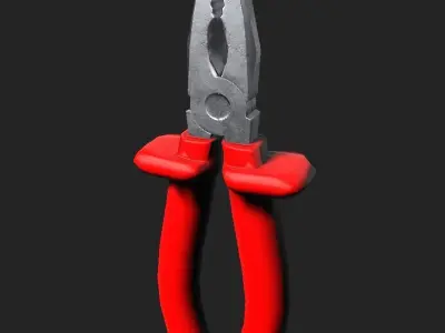 Dielectric Pliers PBR Low-poly 3D model