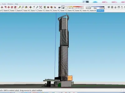 Sketchup Tower B4 Free 3D model