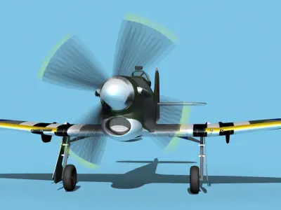 Hawker Hawker Tempest MK1 V11 3D model