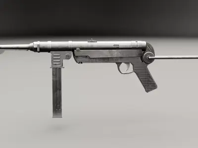 MP 40 Low-poly 3D model purchase