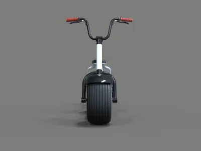 Scrooser with one wheeled trailer concept 3D model