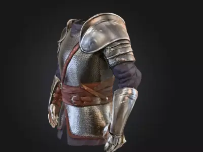 Knights Armor Ensemble Free low-poly 3D model