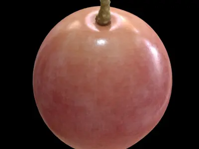 Grape01LowPoly plum Low-poly 3D model