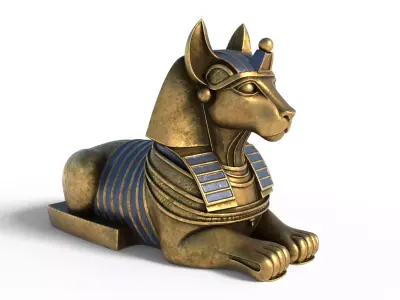 sphinx 4 Low-poly 3D model
