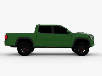 Toyota Tacoma TRD Free low-poly 3D model