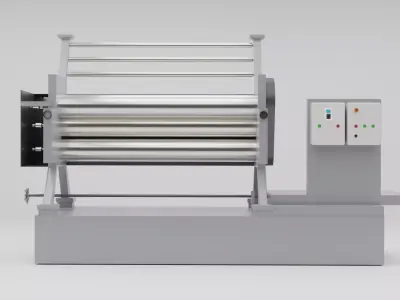 Fabric Laminating Roll 3D model