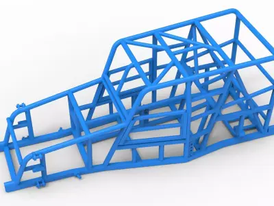 Frame of Dwarf car Scale 1 to 25 3D print model