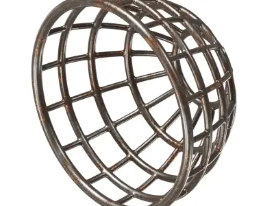 Rusty Steel Cage 3D model purchase