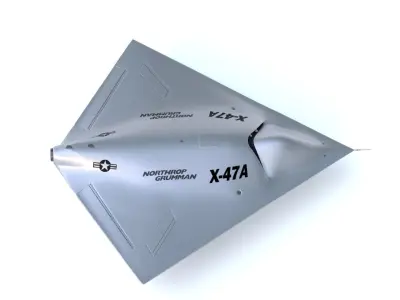 Northrop Grumman X-47A Pegasus - THE MIGHTY DIAMOND - Low-poly 3D model