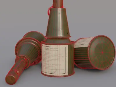 RPG 43 Soviet Grenade Low-poly 3D model