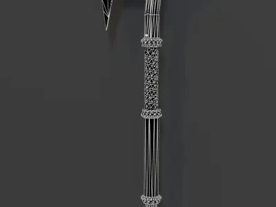 2 Handed Axe  Free low-poly 3D model