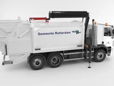 Dutch Garbage truck 3D model
