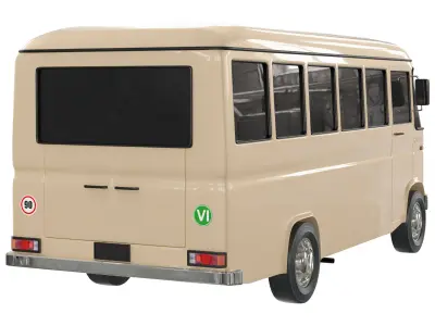 mini bus 608 C-V 3D model